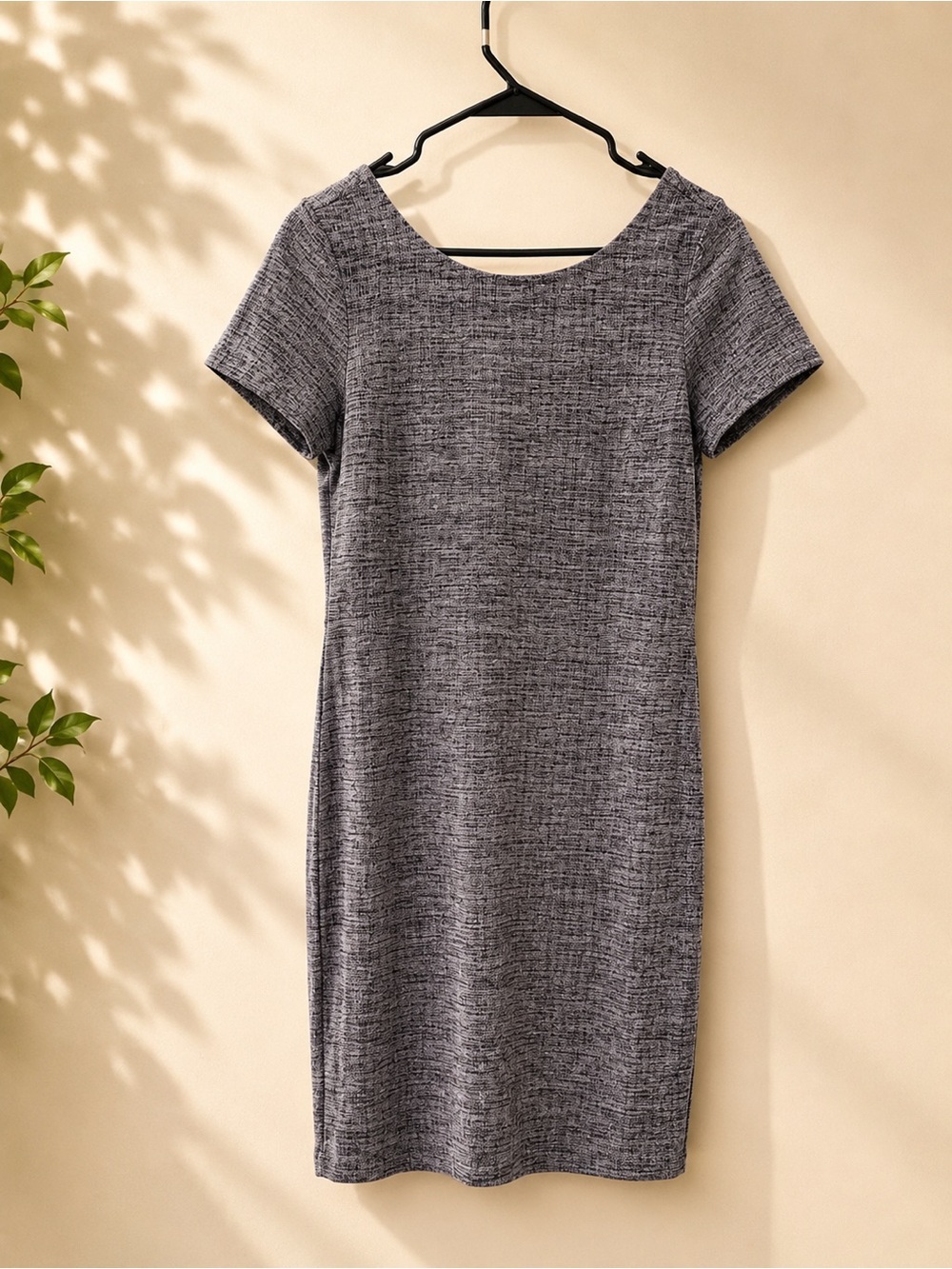 Banana Republic Heather Gray Knit Sheath Dress | Size 8